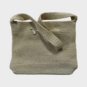 The Sak Cream Beige Crochet Handbag Purse